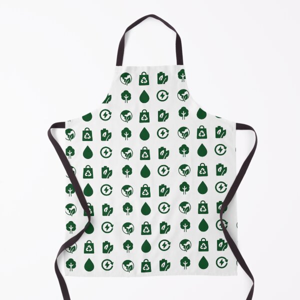 Item preview, Eco icon sets featuring earth, recycling bag, battery, tree, water drop, energy cycle, AI generated designed and sold by dvoevnore.