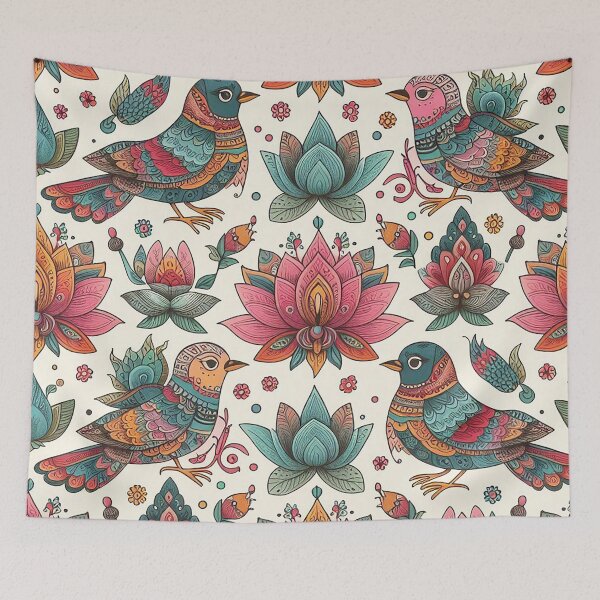 Item preview, Bird Among Lotus and Gold  designed and sold by Vanich-Panich.
