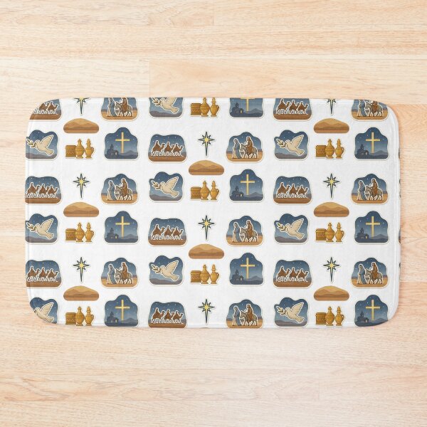 Item preview, Nativity scene set including three wise men, cross, star, dove, AI generated designed and sold by dvoevnore.