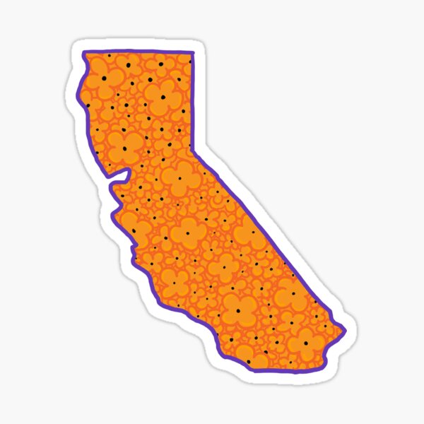 California Poppy Sticker