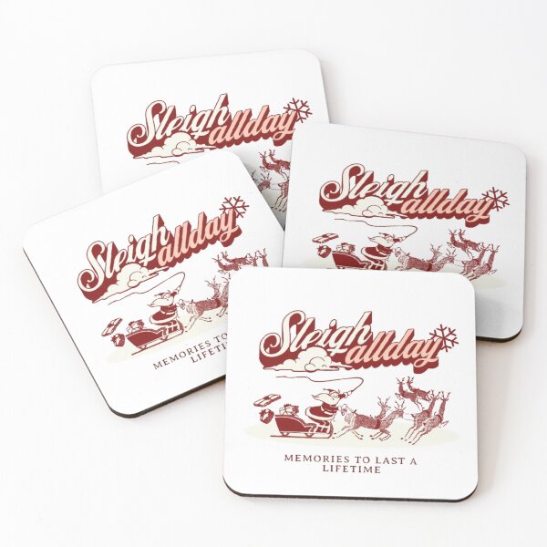 Item preview, Sleigh All Day – Retro Santa & Reindeer Christmas designed and sold by Feel Good Design.