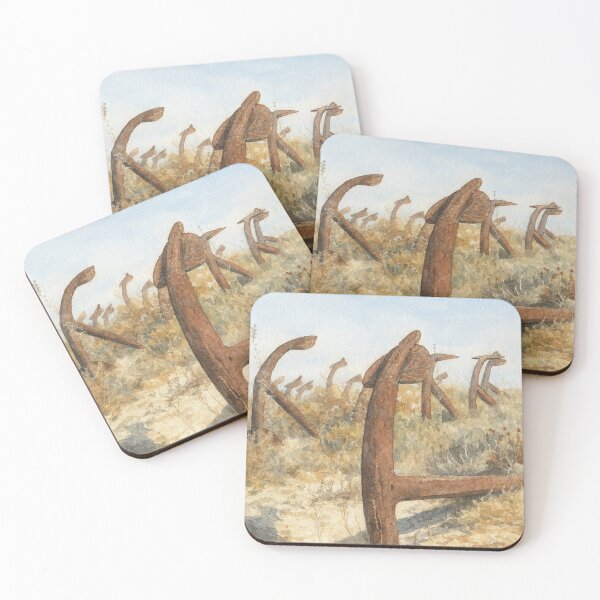 Item preview, Anchor Cemetery in Watercolor – Tavira Island designed and sold by Miradas del Mundo.