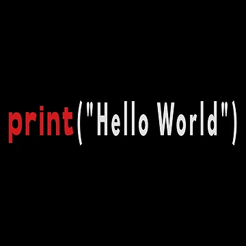 Artwork thumbnail, Hello World Python Code by FridPix
