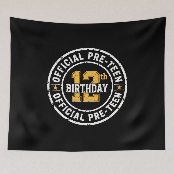 Item preview, Official Preteen - 12th Birthday for Girl & Boy_Funny Vintage designed and sold by NH2019.