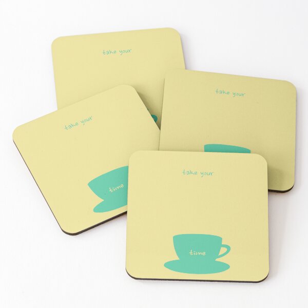 Item preview, 'Take Your Time' simple coffee/tea cup silhouette design designed and sold by SJ-Line.