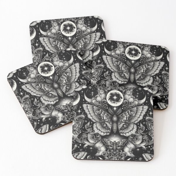 Item preview, Moonlit Obsidian Moth – Falena Mistica tra Ombre e Luna designed and sold by Roberta Calabrese.