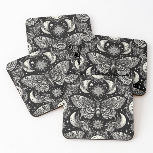 Item preview, Moonlit Obsidian Moth – Falena Mistica tra Ombre e Luna designed and sold by Roberta Calabrese.