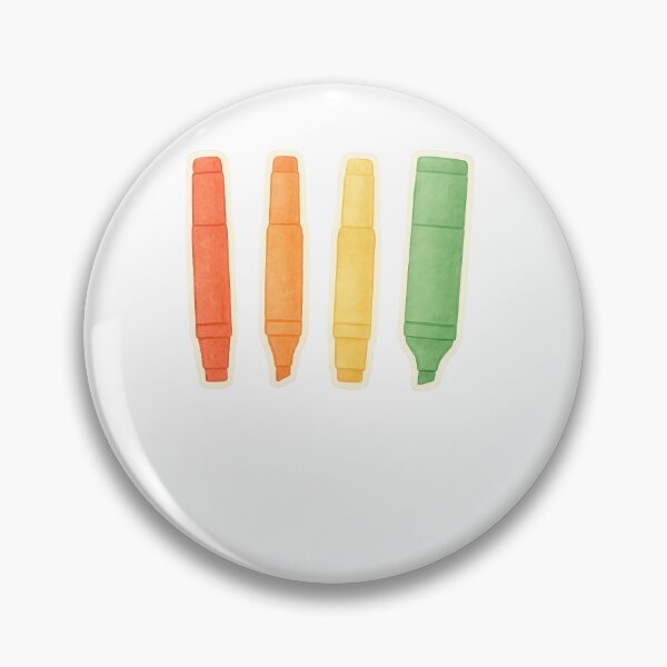 Item preview, Four colorful markers isolated on transparent background, related to back to school, AI Generated designed and sold by dvoevnore.