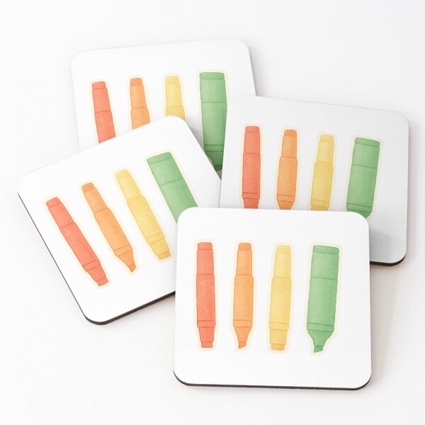 Item preview, Four colorful markers isolated on transparent background, related to back to school, AI Generated designed and sold by dvoevnore.