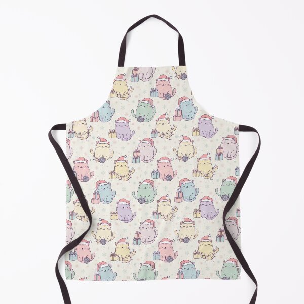 Item preview, “Seamless pattern featuring kawaii Christmas kittens  designed and sold by Meemaart.