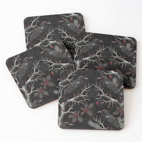 Item preview, “Dark seamless pattern with ravens designed and sold by Meemaart.