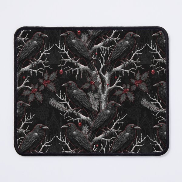 Item preview, “Dark seamless pattern with ravens designed and sold by Meemaart.