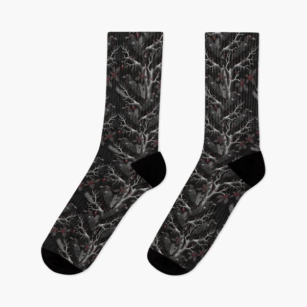 Item preview, “Dark seamless pattern with ravens designed and sold by Meemaart.