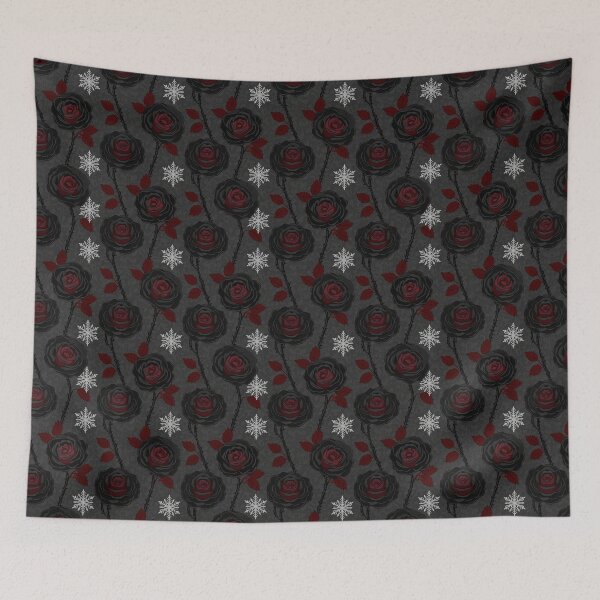 Item preview, Seamless pattern with black roses designed and sold by Meemaart.