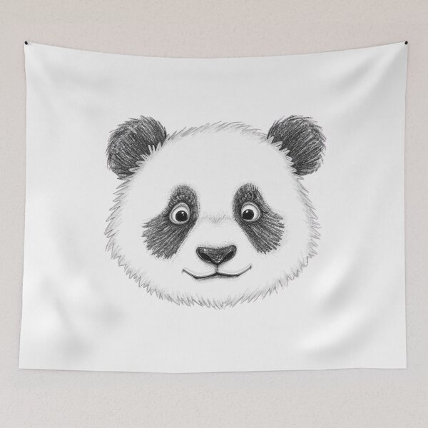 Item preview, Playful Panda Sketch designed and sold by Kavya Art.