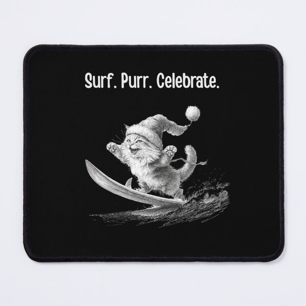 Item preview, Surf. Purr. Celebrate. designed and sold by mirciashop.