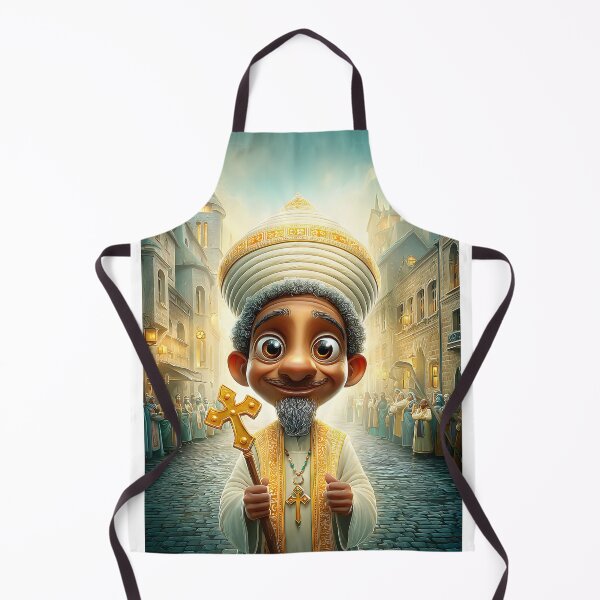 Item preview, Whimsical ethiopian man in Historical City Setting designed and sold by Artessie.