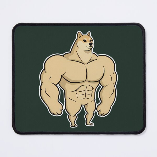 Item preview, Strong Doge Meme – Buff Shiba Cartoon – Funny Dog Reaction designed and sold by lemonfishing.