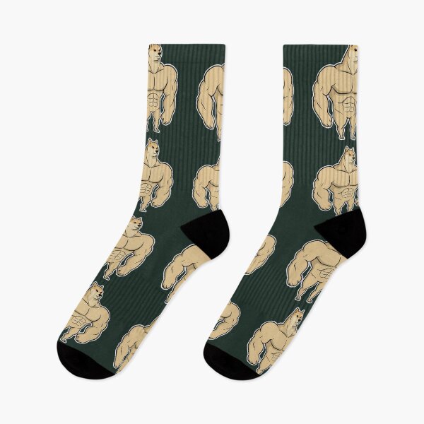 Item preview, Strong Doge Meme – Buff Shiba Cartoon – Funny Dog Reaction designed and sold by lemonfishing.