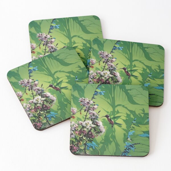 Item preview, Little Hummingbird with Flowers designed and sold by tomorrowsart.