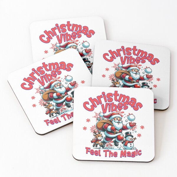 Item preview, Christmas Vibes – Feel the Magic Cute Santa & Snowman Graphic designed and sold by Feel Good Design.