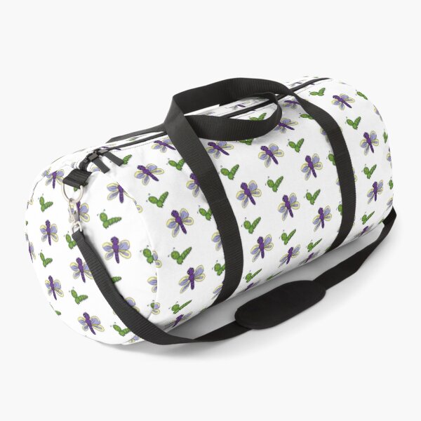 Item preview, Cute Purple Dragonfly and Caterpillar Doodle Pattern - Baby Nursery Garden Theme designed and sold by NgernPhanLan.