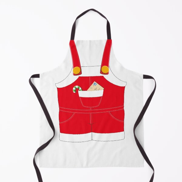 Item preview, Red Santa Claus overalls with barley sugar and lettre on withe background designed and sold by EyeTrickster.