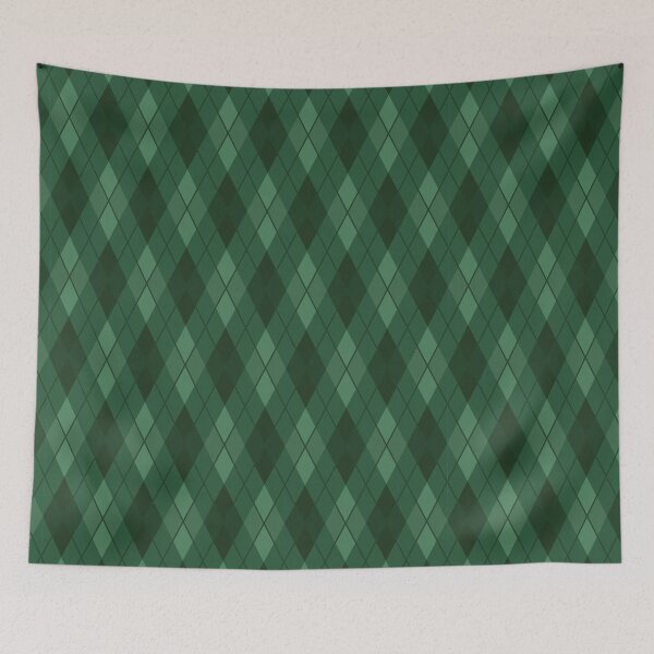 Item preview, Green Argyle Geometric Diamond Abstract Pattern designed and sold by CHERRY--SHOP.