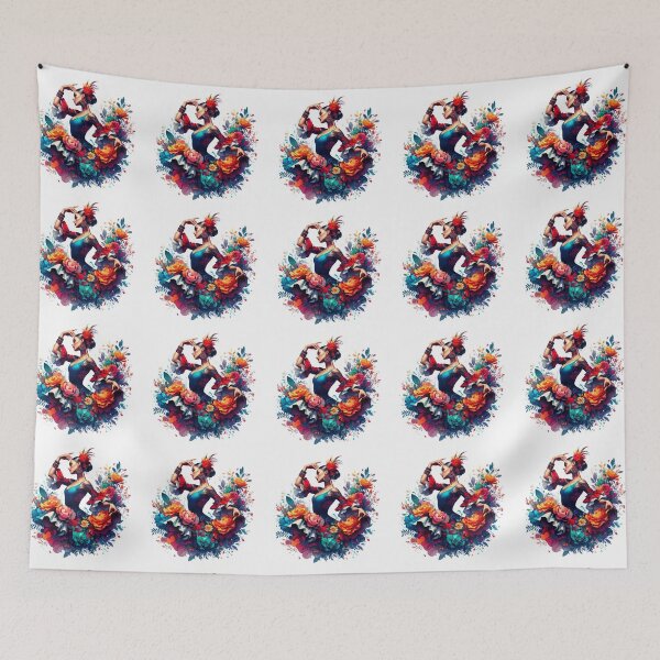 Item preview, Flamenco fire and flowers designed and sold by nicnacc.