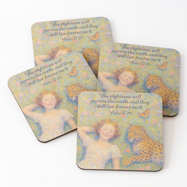 Item preview, Psalm 37:29 (Girl and Leopard) designed and sold by Paper Bee Gift Shop.