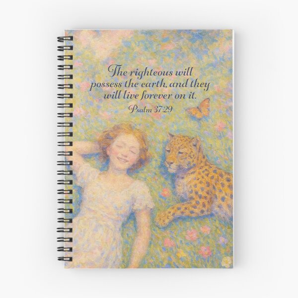 Item preview, Psalm 37:29 (Girl and Leopard) designed and sold by Paper Bee Gift Shop.