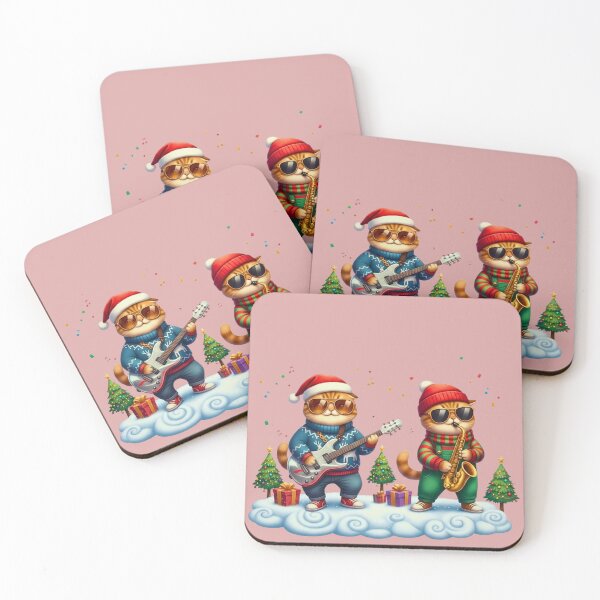 Item preview, Christmas Rock Star Cats | Cool Kittens Playing Music designed and sold by E-SarnEdge.