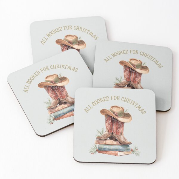 Item preview,  Love books, All booked for Christmas,  Cowgirl Reading Christmas Club, Cowgirl Social Club designed and sold by KolorellaS.