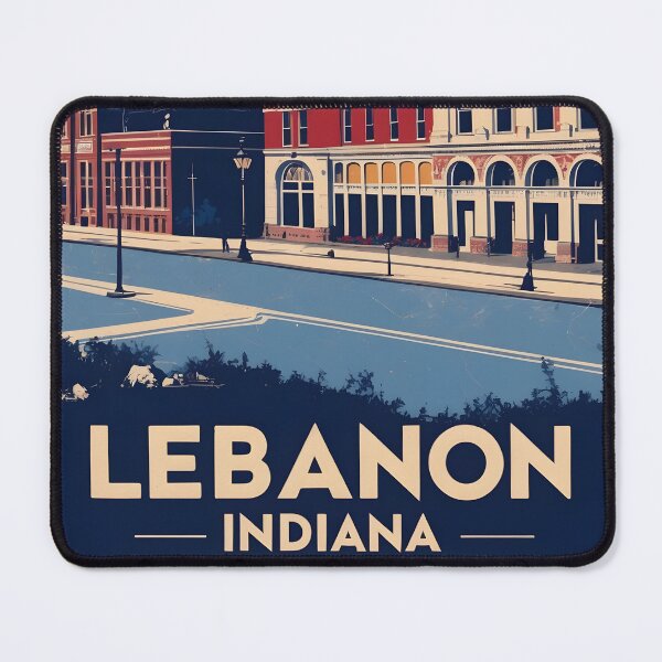 Item preview, Lebanon Indiana 1950s USA Vintage Travel Tourism designed and sold by TravelersGems.