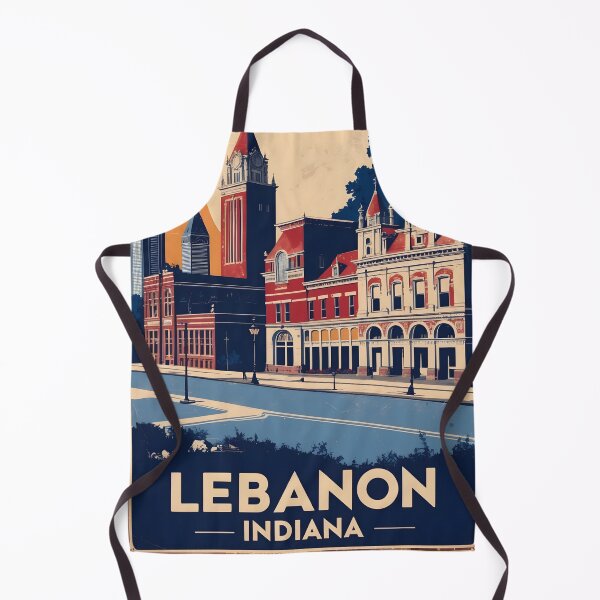 Item preview, Lebanon Indiana 1950s USA Vintage Travel Tourism designed and sold by TravelersGems.