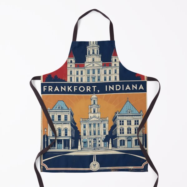 Item preview, Frankfort Indiana 1950s USA Vintage Travel Tourism designed and sold by TravelersGems.
