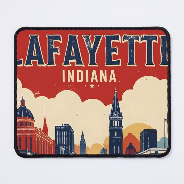 Item preview, Lafayette Indiana 1950s USA Vintage Travel Tourism designed and sold by TravelersGems.