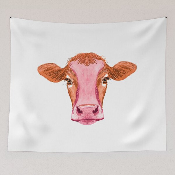 Item preview, Cute Cow Portrait designed and sold by Kavya Art.