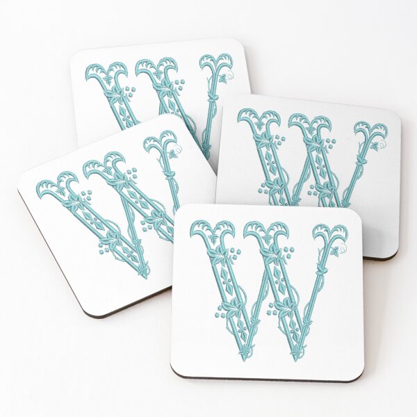 Item preview, Monogram W Vintage Style Alphabet Letter designed and sold by TikkiMakes.