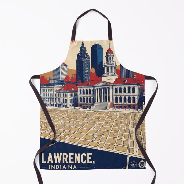 Item preview, Lawrence Indiana 1950s USA Vintage Travel Tourism designed and sold by TravelersGems.