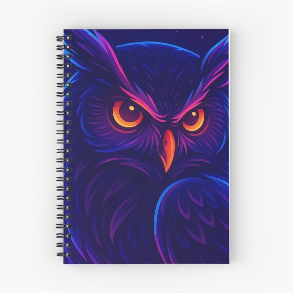 Item preview, Neon Owl Vaporwave Night Bird Art designed and sold by GolabMagic.
