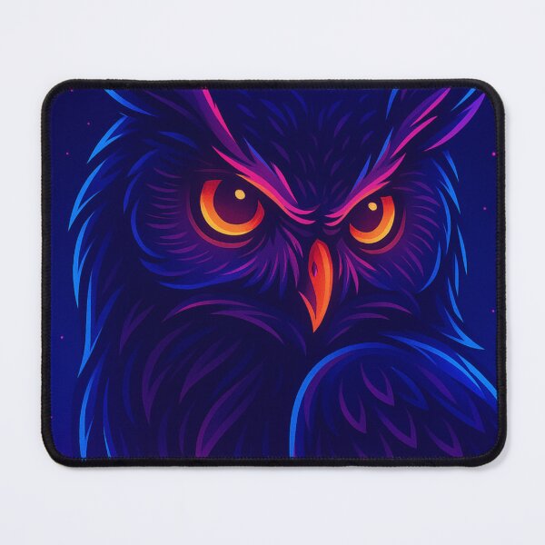 Item preview, Neon Owl Vaporwave Night Bird Art designed and sold by GolabMagic.