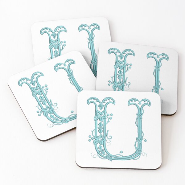 Item preview, Monogram U Vintage Style Alphabet Letter designed and sold by TikkiMakes.