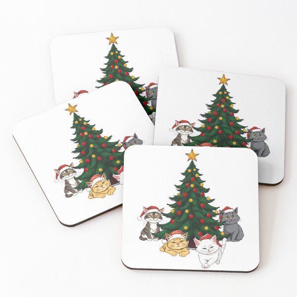 Item preview, Cats Chilling around Christmas Trees | Gift for Christmas designed and sold by UnhingedBird.