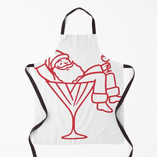 Item preview, Funny Santa Drinking in Martini Glass Christmas Cocktail Party designed and sold by haitrieuic96.
