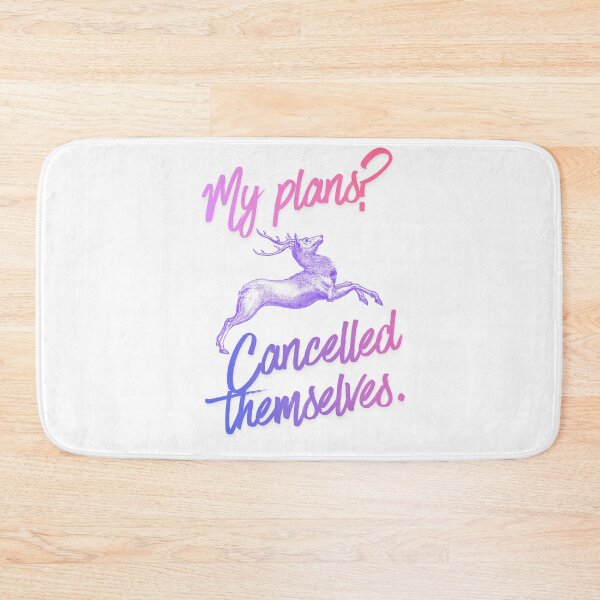 Item preview, My Plans Cancelled Themselves pink Quote designed and sold by SloganSauce.