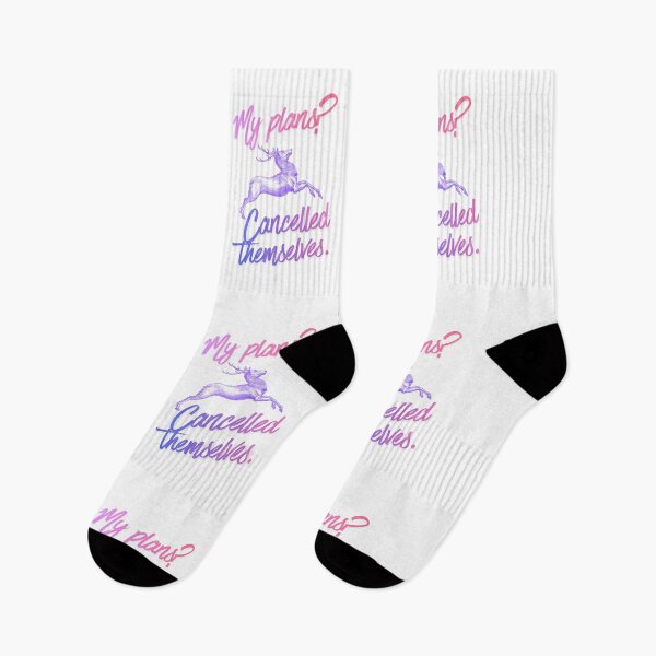 Item preview, My Plans Cancelled Themselves pink Quote designed and sold by SloganSauce.