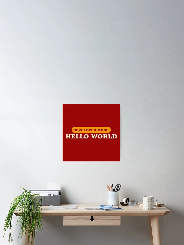 Thumbnail 2 von 3, Poster, Hallo Welt Python-Code designt und verkauft von FridPix.