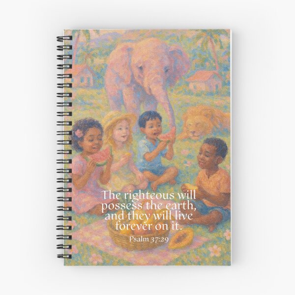 Item preview, Psalm 37:29 (Kid, Elephant, and Lion) designed and sold by Paper Bee Gift Shop.