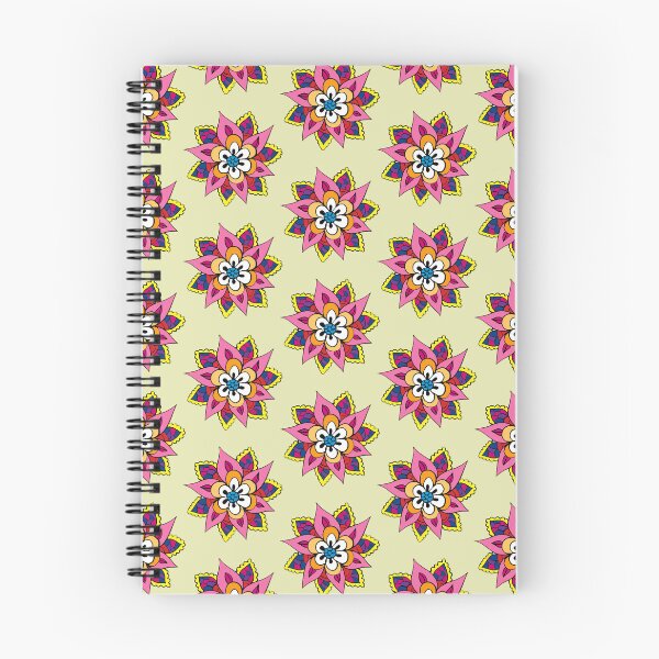 Item preview, Retro Pink and Yellow Floral Mandala Seamless Pattern - Bohemian Flower Art designed and sold by NgernPhanLan.